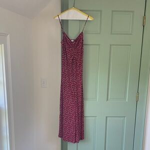 Mango Pink and Black Maxi Dress